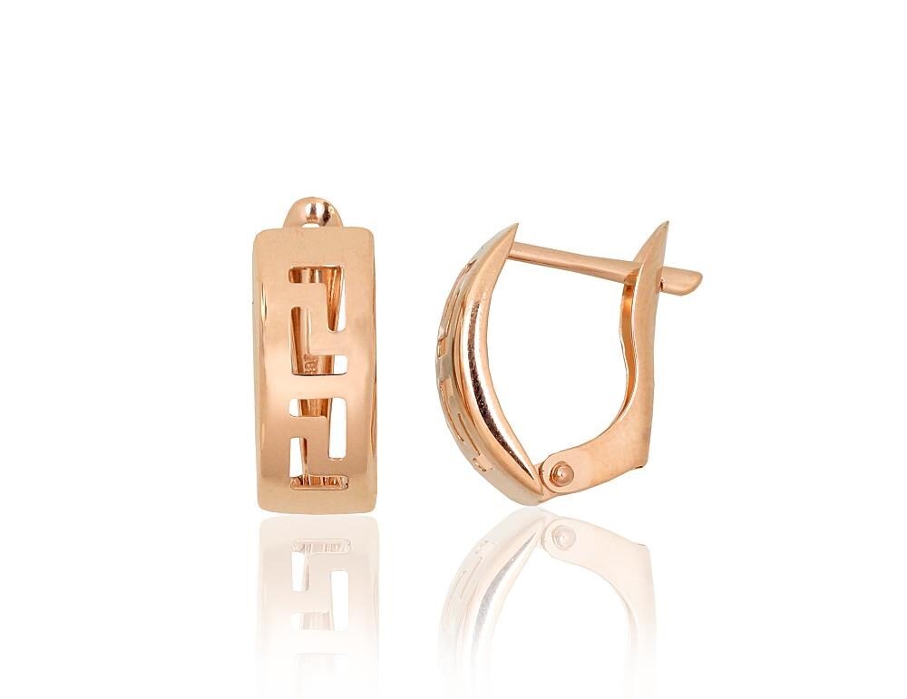 Aukso auskarai su raštu – elegantiška dovana Valentino dienai