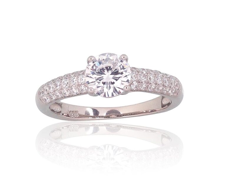 Silver engagement rings