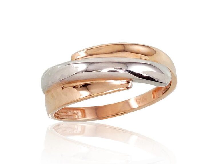 Zelta gredzens, Sarkanais Zelts 585° ar rodija pārklājumu, 20.5 izm.