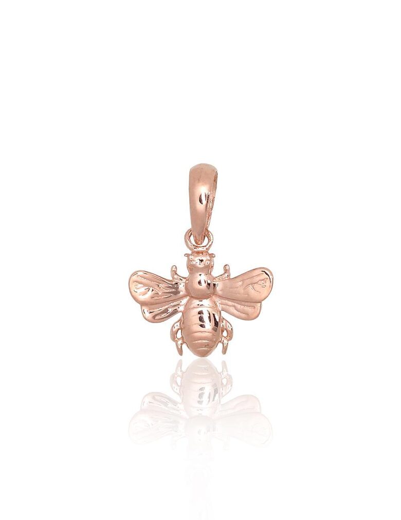 Золотой кулон Пчёлка, 585° красное золото