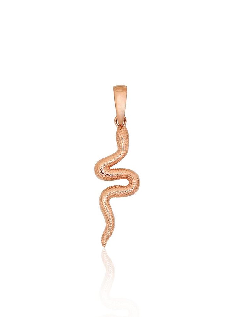 Sieviešu Zelta Kulons “Čūska” – Sarkanais Zelts 585°, 0.71 g, 27 mm