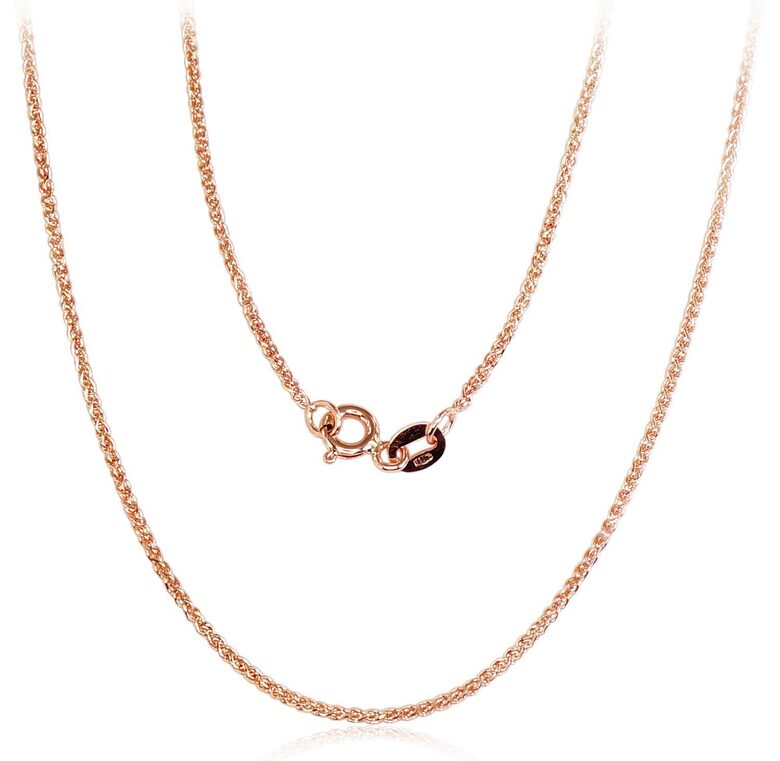 Children’s Gold Chain Spiga 1.2 mm, Red Gold 585°, 40 cm