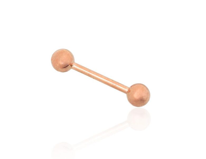 Zelta mēles pīrsings, sarkanais zelts 585°