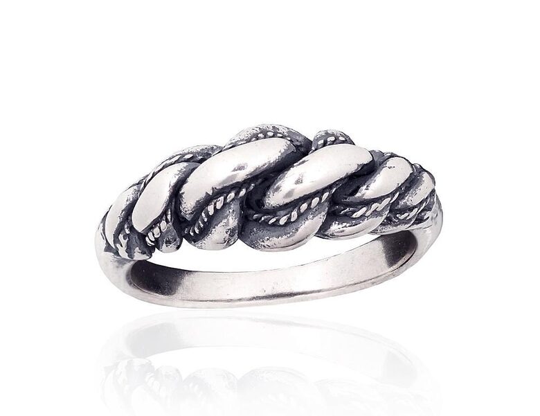 Sudraba Nameja gredzens, 925° sudrabs ar oksīda pārklājumu, 21. izm.