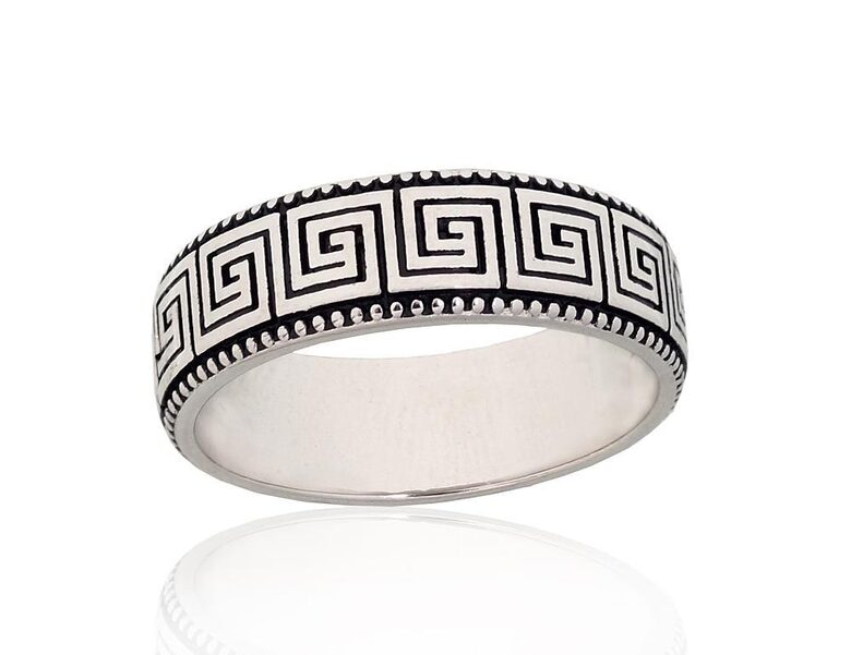 Sudraba gredzens – 925° sudrabs ar oksīda pārklājumu, 17. izm.