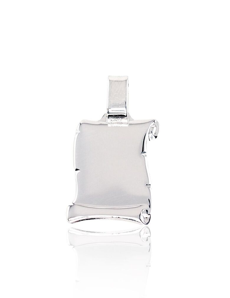 Sudraba kulons pergamenta formā, Sudrabs 925°, 30 mm