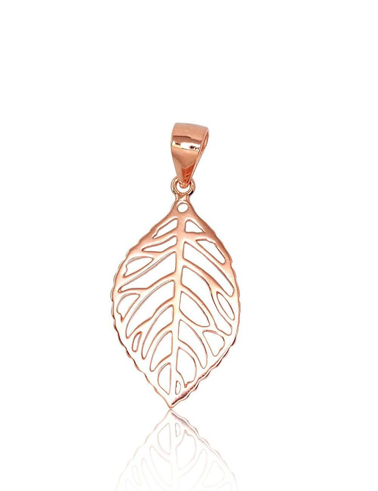 Sudraba kulons “Zelta lapa”, 925°, sarkanā zelta pārklājums