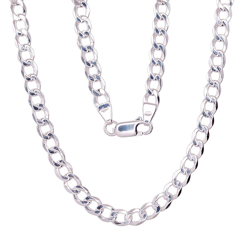 Vīriešu sudraba ķēdīte Kartjē 4,5 mm – Sudrabs 925°, 70 cm