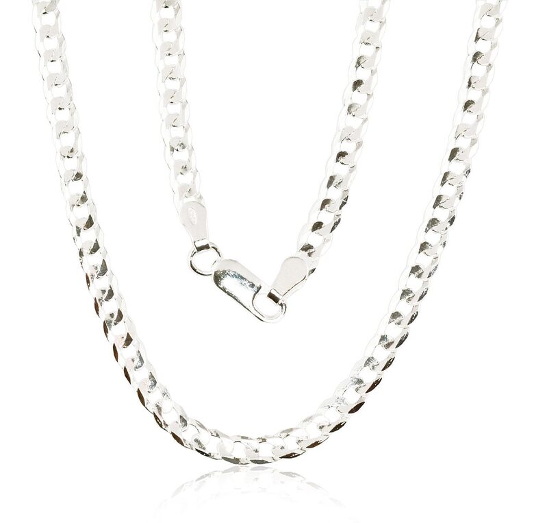 Sidabrinė grandinėlė „Cartier“ 3,9 mm, deimantinis pjovimas, 925 sidabras, 50 cm