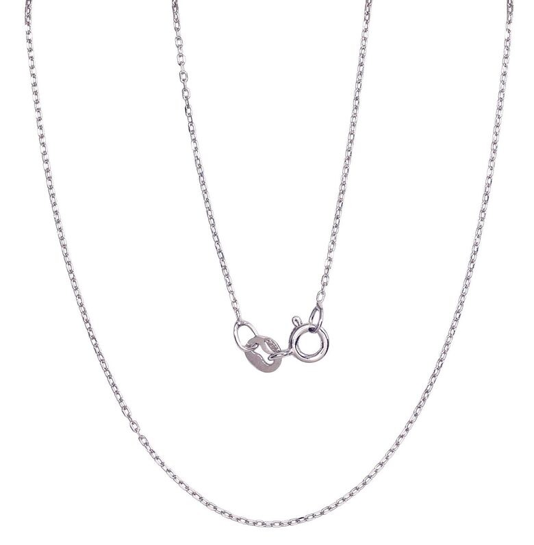 Children’s 925° Silver Anchor Chain 1 mm with Diamond-Cut Finish, 40 cm