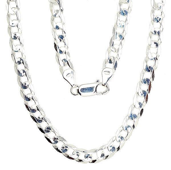Sidabrinė grandinėlė „Cartier“ 5,9 mm, deimantinis pjovimas, 925 sidabras, 45 cm