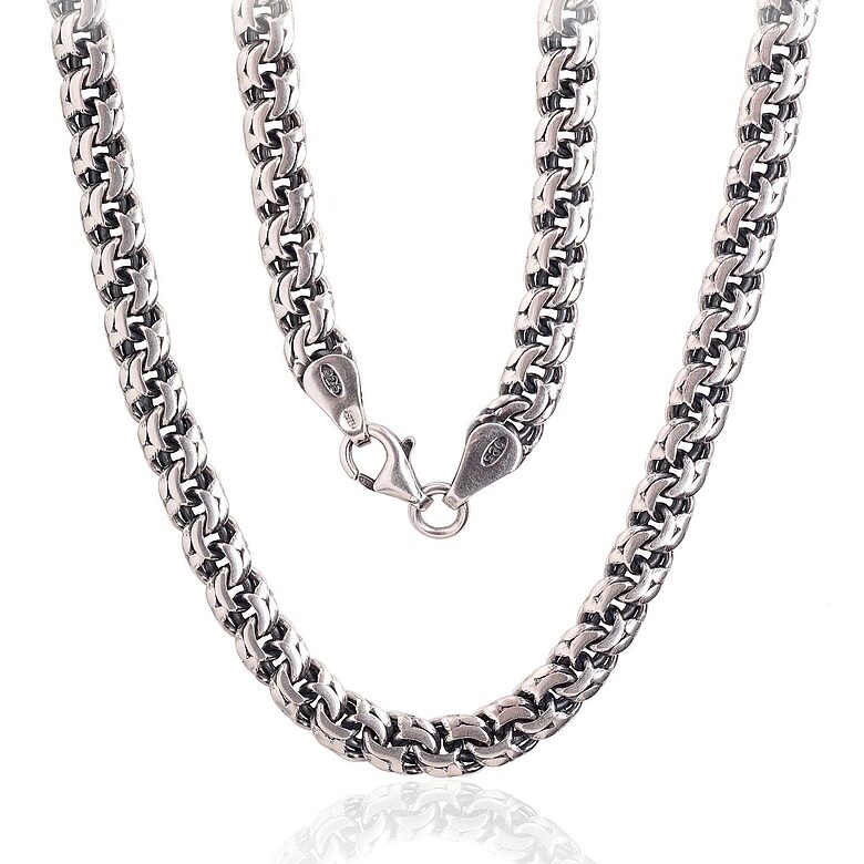 Vīriešu sudraba ķēdīte Bismarks 5 mm – Sudrabs 925°, 60 cm