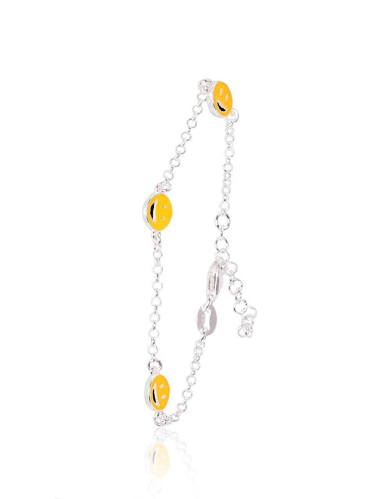 Sudraba aproce ar dzeltenu juvelieru emalju, 925° 14 cm