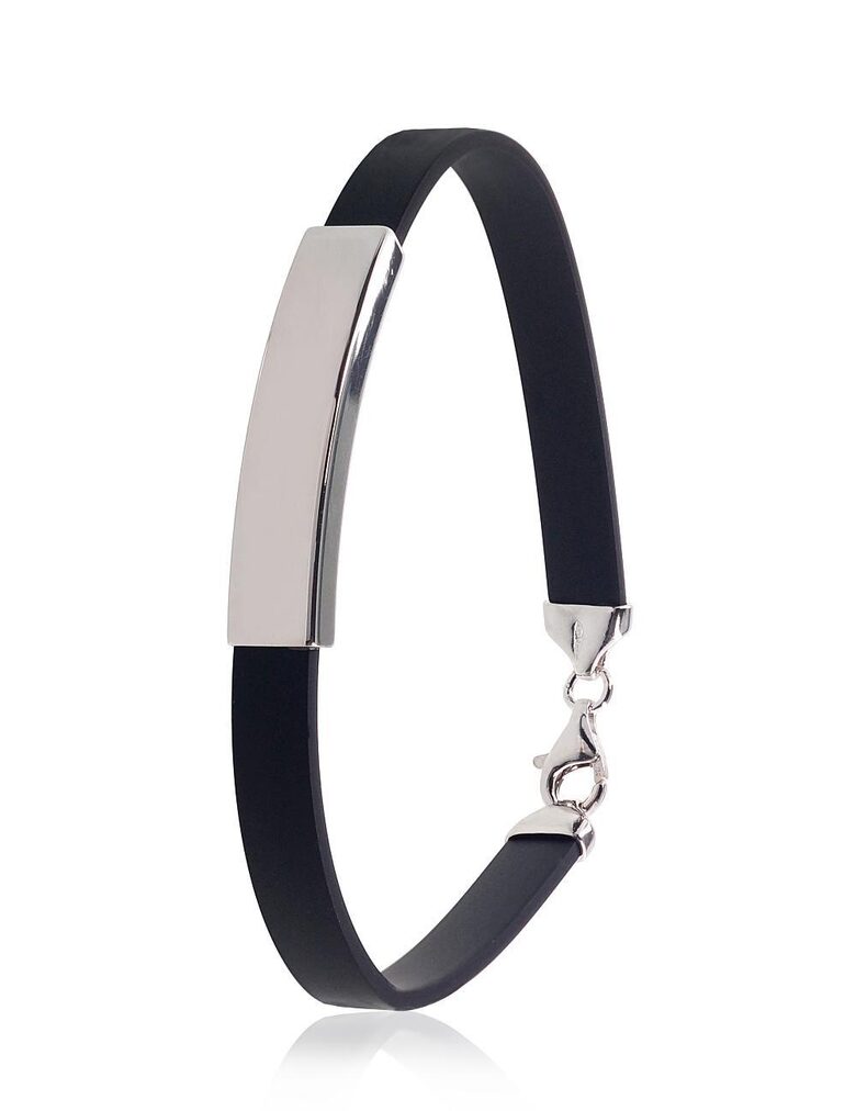 Sudraba aproce ar rodija pārklājumu, 925° sudrabs, 20 izm.