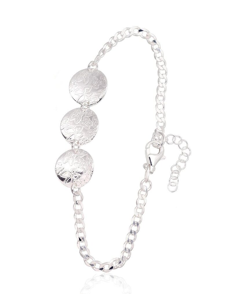 Silver bracelet, 925 sterling silver, size 18