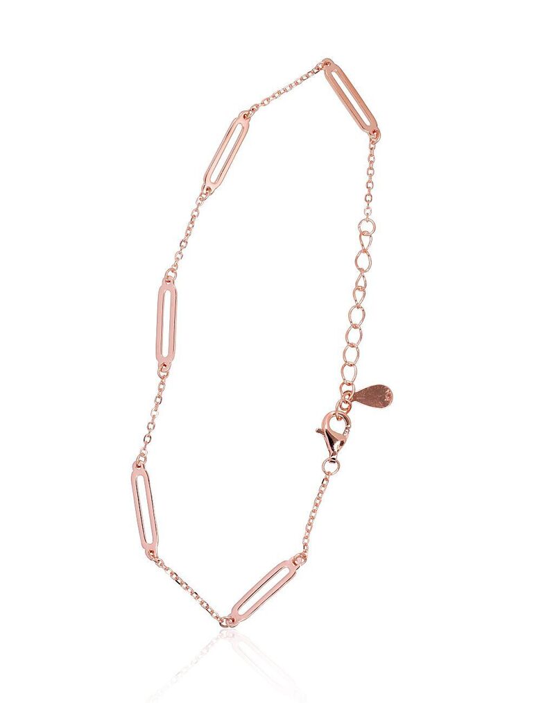 Sudraba aproce, 925° sudrabs, sarkanā zelta pārklājums, 17 izm.