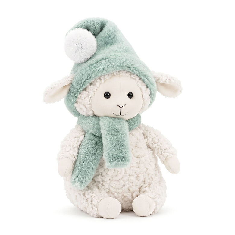 Marshmallow the Sheep in a Mint Hat – 2027 Year Symbol, 25 cm