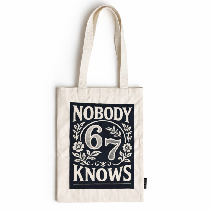Medvilninis pirkinių krepšys „Nobody Knows 67“