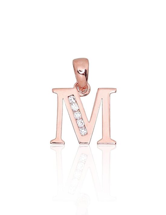 Zelta kulons burts M 15 mm, Sarkanais Zelts 585°, Cirkoni