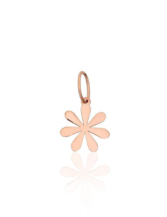 Gold Pendant Flower – Red Gold 585°, 0.22 g, 16 mm | Delicate and Feminine