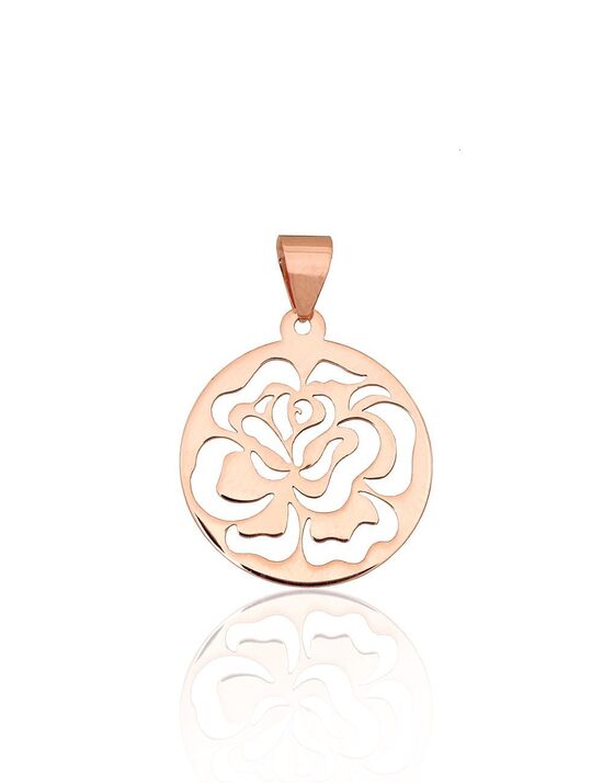 Gold Rose Pendant – 585 Red Gold