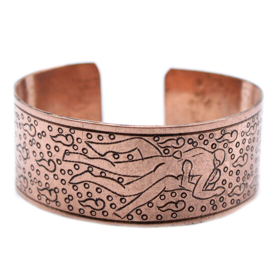 Copper Bracelet “Kamasutra” – Tibetan Style Cuff