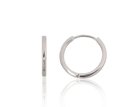 Sudraba auskari ar apaļu aizdari – Sudrabs 925°, 18,5 mm