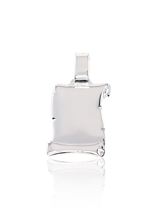 Sudraba kulons pergamenta formā, Sudrabs 925°, 30 mm