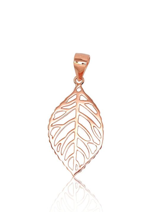 Sudraba kulons “Zelta lapa”, 925°, sarkanā zelta pārklājums