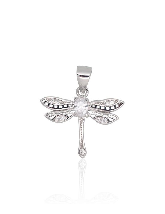 Sudraba kulons Spāre, 925°, rodija pārklājums, cirkoni