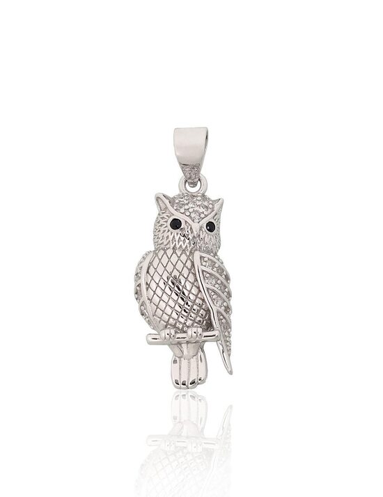 Sudraba kulons “Ūpis” ar cirkoniem, 925° sudrabs ar rodiju