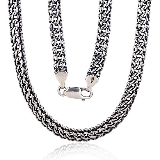 Vīriešu sudraba ķēdīte Kaizers 5,1 mm – Sudrabs 925°, 60 cm