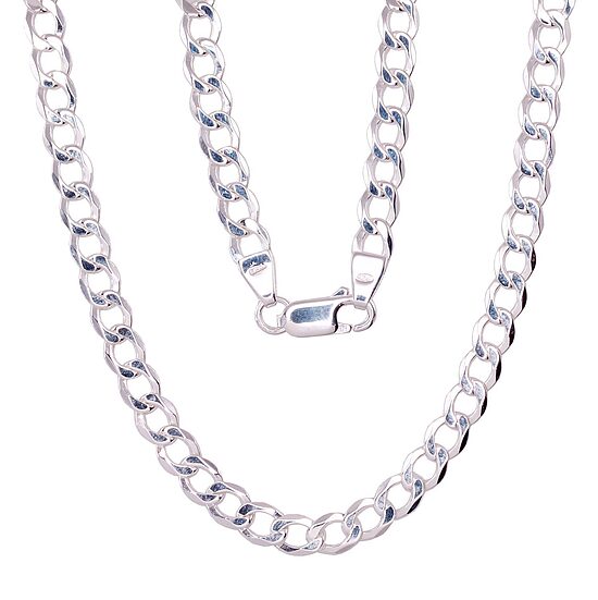 Vīriešu sudraba ķēdīte Kartjē 4,5 mm – Sudrabs 925°, 70 cm