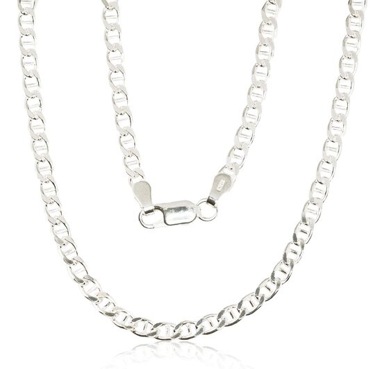 Мужская серебряная цепочка «Marina» 3 мм, алмазная огранка, 925°, 60 см