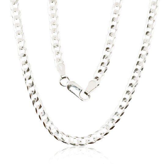 Sidabrinė grandinėlė „Cartier“ 3,9 mm, deimantinis pjovimas, 925 sidabras, 45 cm