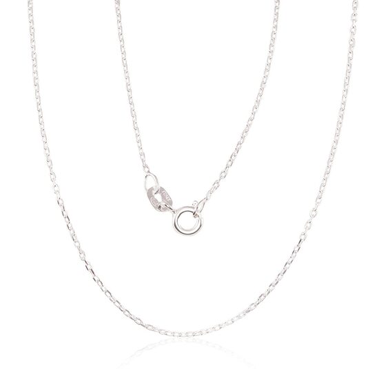 Sidabrinė grandinėlė „Anchor“ 1 mm, deimantinis pjovimas, 925 sidabras, 45 cm
