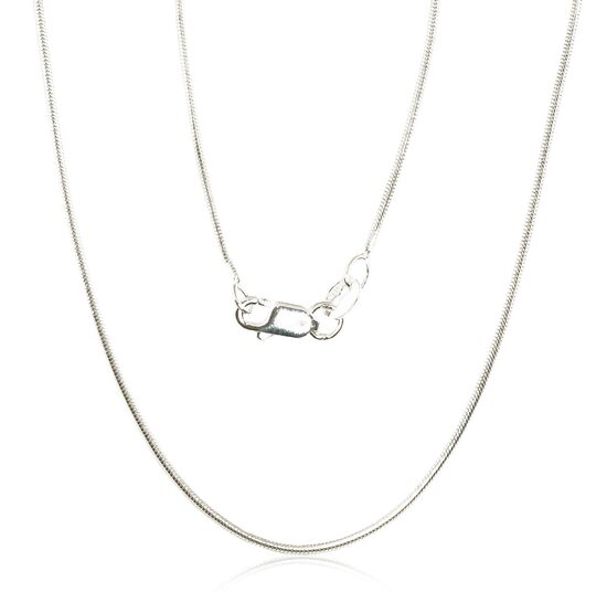 Sidabrinė gyvatėlės grandinėlė 1 mm, 45 cm, 925 sidabras