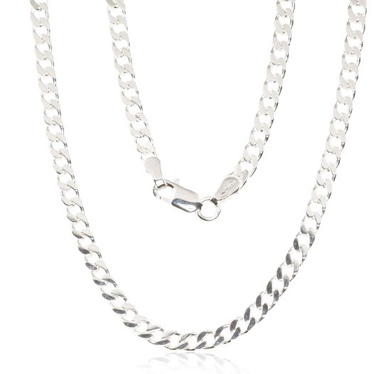 Vyriška sidabrinė grandinėlė Kartjė 3,5 mm su deimantiniu apdirbimu, 925 prabos sidabras, 65 cm