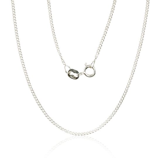 Women’s Silver Chain Cartier 1.5 mm – 925 Sterling Silver, Diamond Cut, 47 cm 