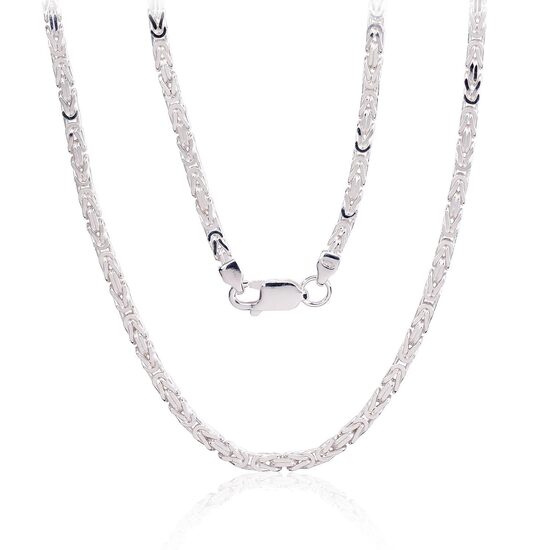 Мужская серебряная цепочка “Византия” 2,5 мм (55 см), серебро 925°