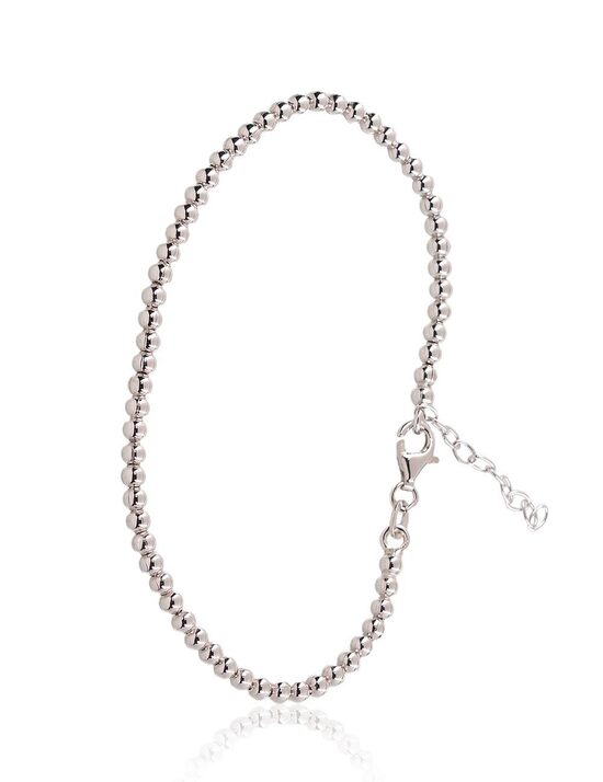 Серебряный браслет, серебро 925°, родиевое покрытие, 19 см