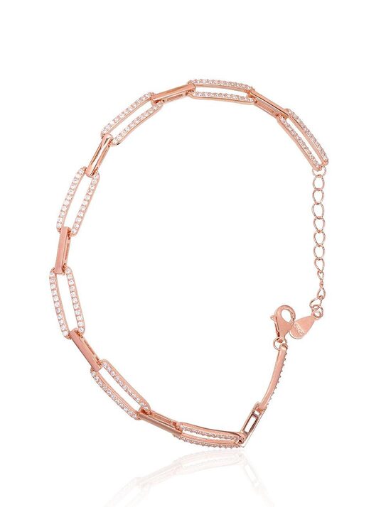 Sudraba aproce ar cirkoniem, 925° sudrabs ar zelta pārklājumu (17 cm)