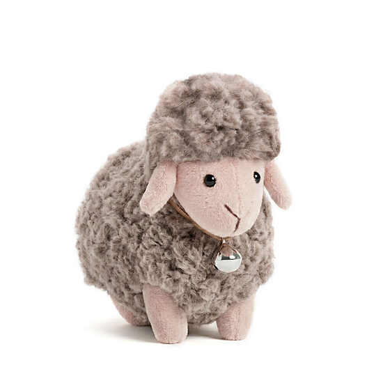 Minkštas žaislas avelė Dolly „Mocha“ su varpeliu – 2027 metų simbolis, 13 cm