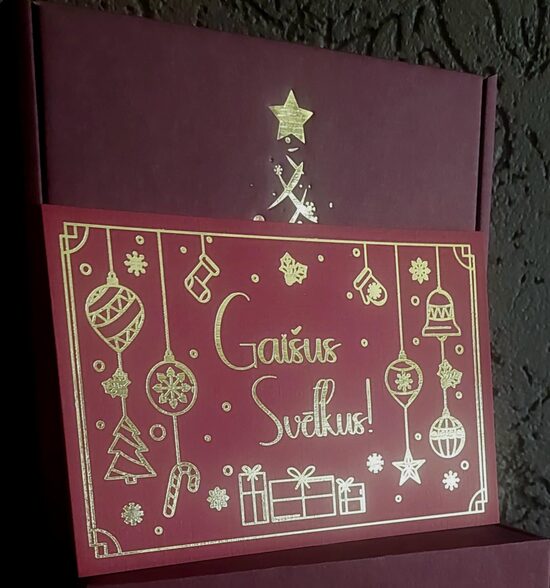 Ziemassvētku kartiņa “Gaišus svētkus!”