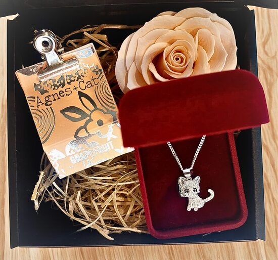 Dovanų rinkinys mergaitei - Sidabrinis Kačiukas