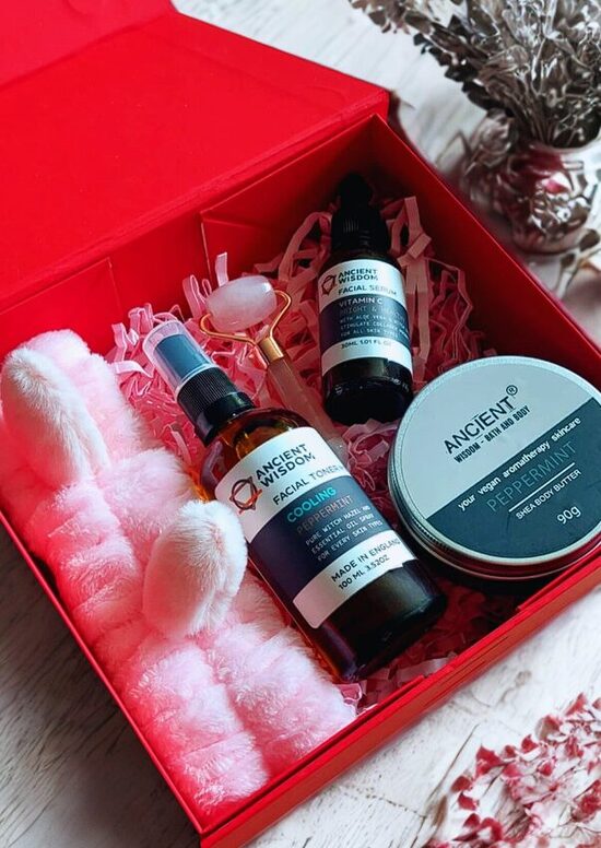 Luxury Gift Set for Women – Rose Quartz, Natural Skincare & Tree of Life