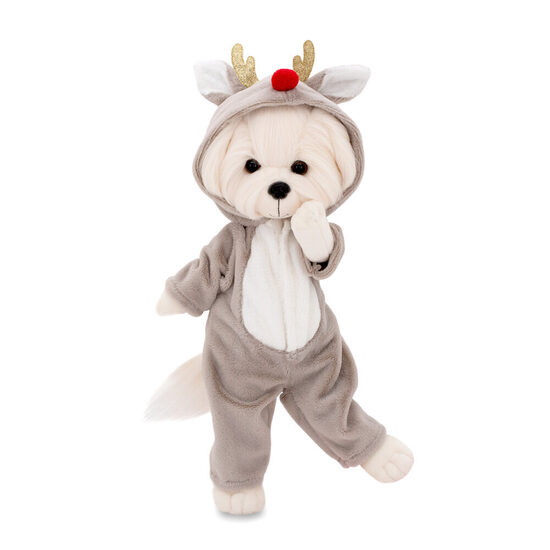 Lucky Doggy Mimi Cute Deer 38 cm – sunītis mīkstā rotaļlieta ar karkasu dāvanu kastē
