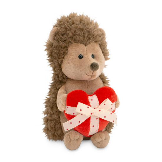 Soft Plush Hedgehog with Heart, 25 cm