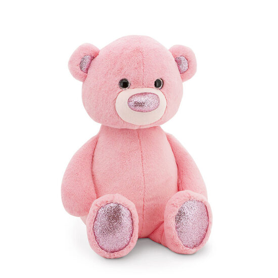 Plush Toy – Pink Bear "Glowy" 22 cm