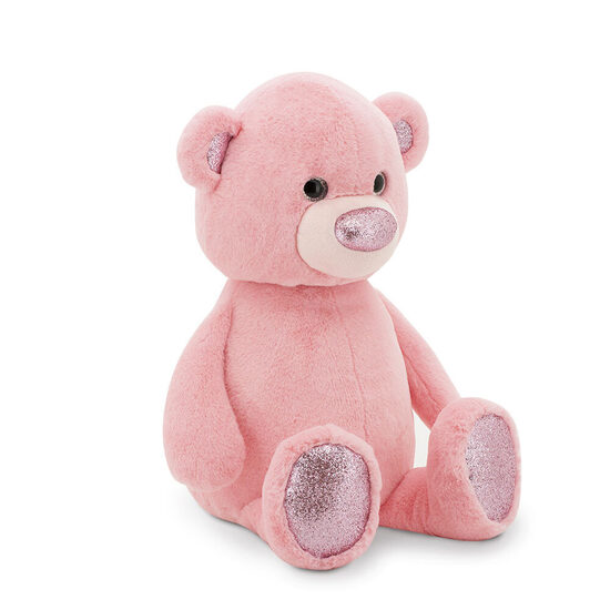 Plush Toy – Pink Bear "Glowy" 22 cm